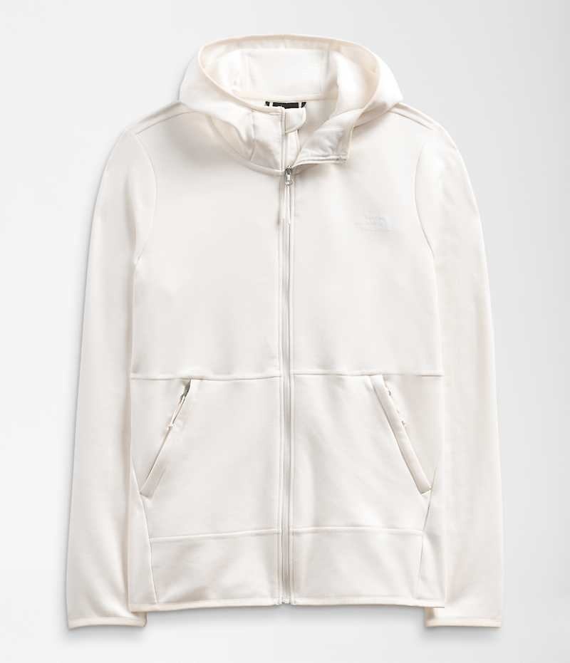 White Women's The North Face Canyonlands Hoodie Fleece Jacket | DUBLIN DFMW