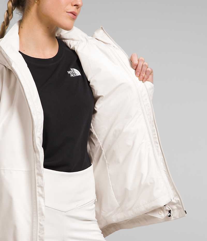 White Women's The North Face Clementine Triclimate® Insulated Jacket | IRELAND PIDQ