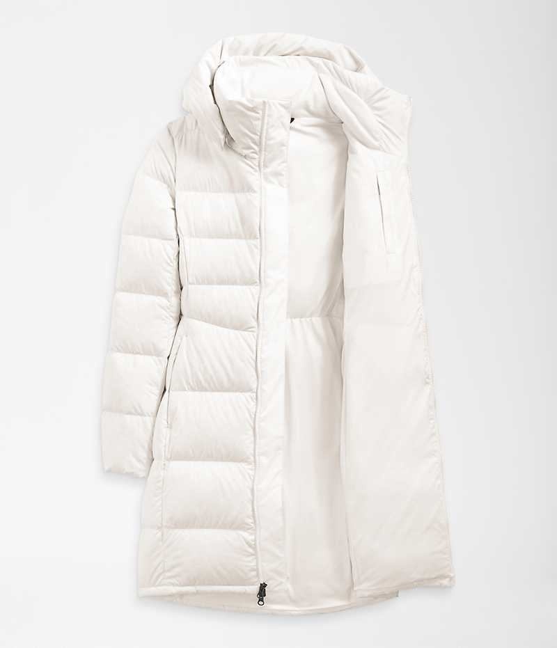 White Women's The North Face Metropolis Coat | DUBLIN HLFN