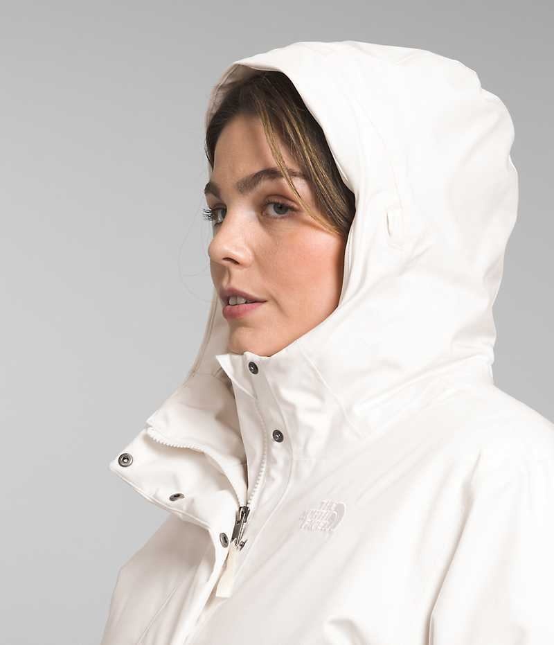 White Women's The North Face Plus Arctic Coat | DUBLIN SWNV