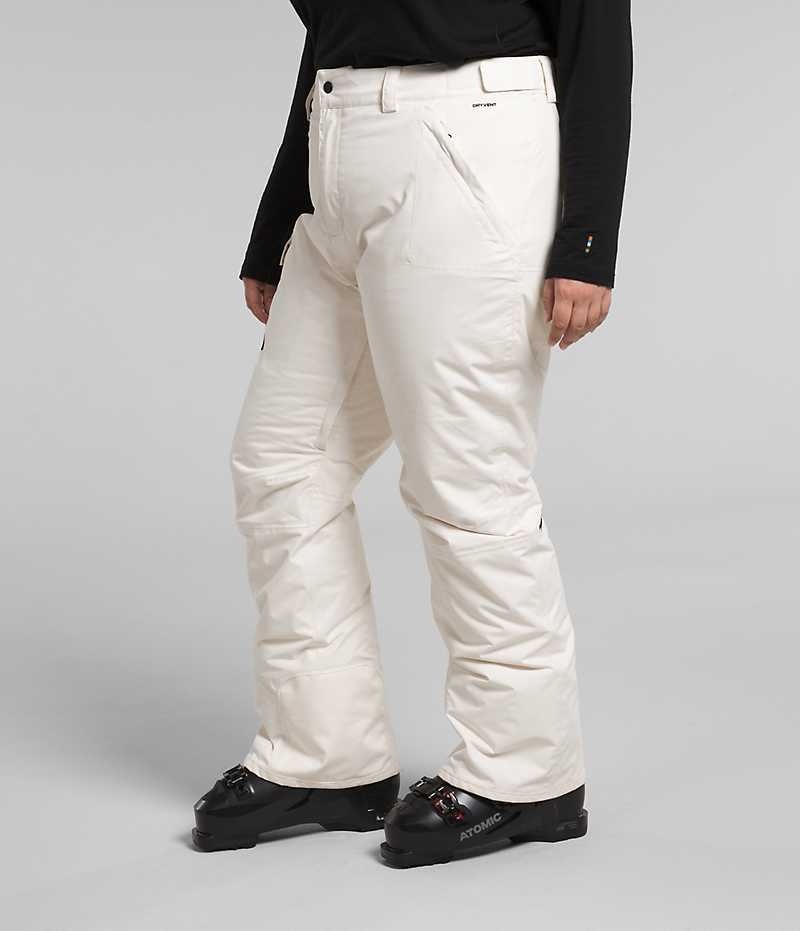 White Women's The North Face Plus Freedom Insulated Pants | IRELAND BIKP