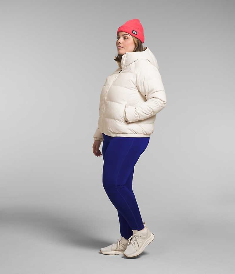 White Women's The North Face Plus Hydrenalite™ Hoodie Puffer Jacket | IRELAND AXWH