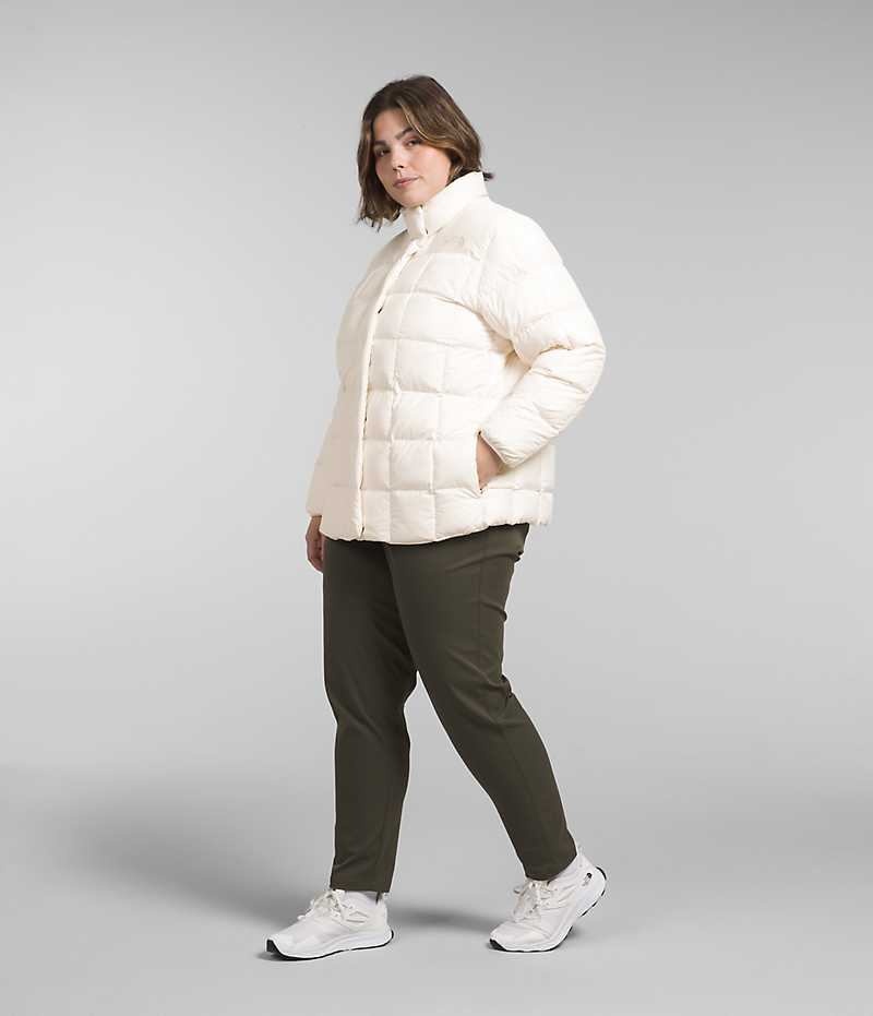 White Women's The North Face Plus Lhotse Reversible Puffer Jacket | IRELAND WYQR