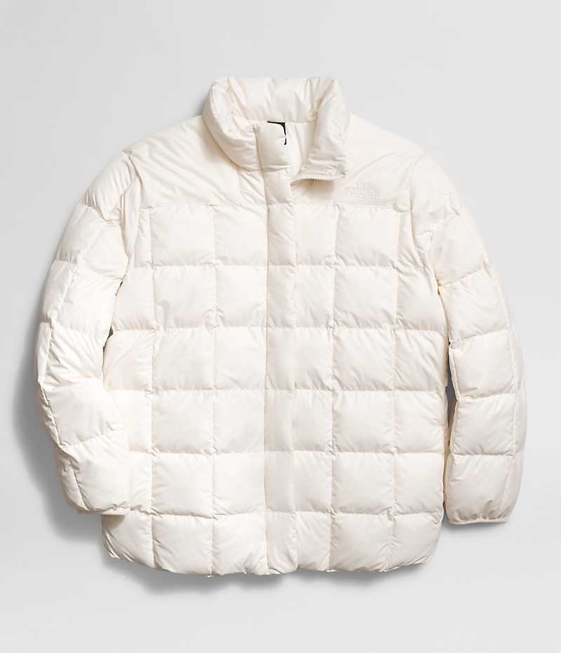 White Women's The North Face Plus Lhotse Reversible Puffer Jacket | IRELAND WYQR