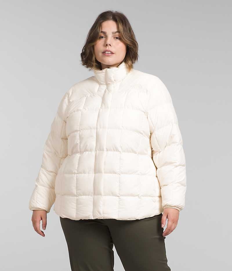 White Women\'s The North Face Plus Lhotse Reversible Puffer Jacket | IRELAND WYQR