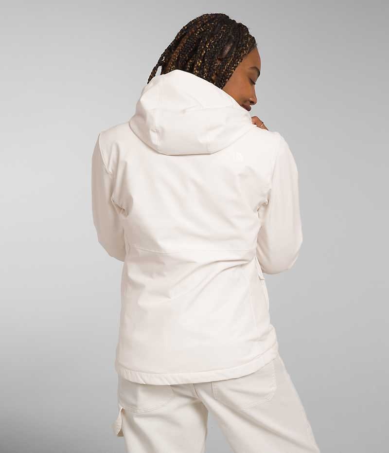 White Women's The North Face Shelbe Raschel Hoodie Softshell Jacket | DUBLIN IELK