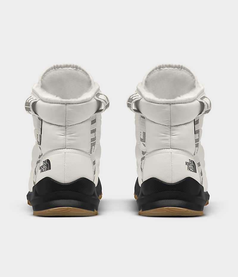 White Women's The North Face ThermoBall™ Lace Up Luxe Waterproof Winter Boots | IRELAND DOBE