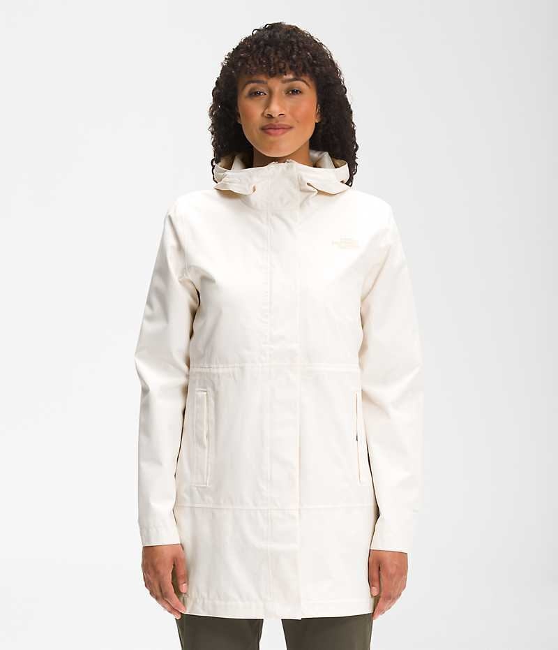 White Women\'s The North Face Woodmont Coat | IRELAND OIED