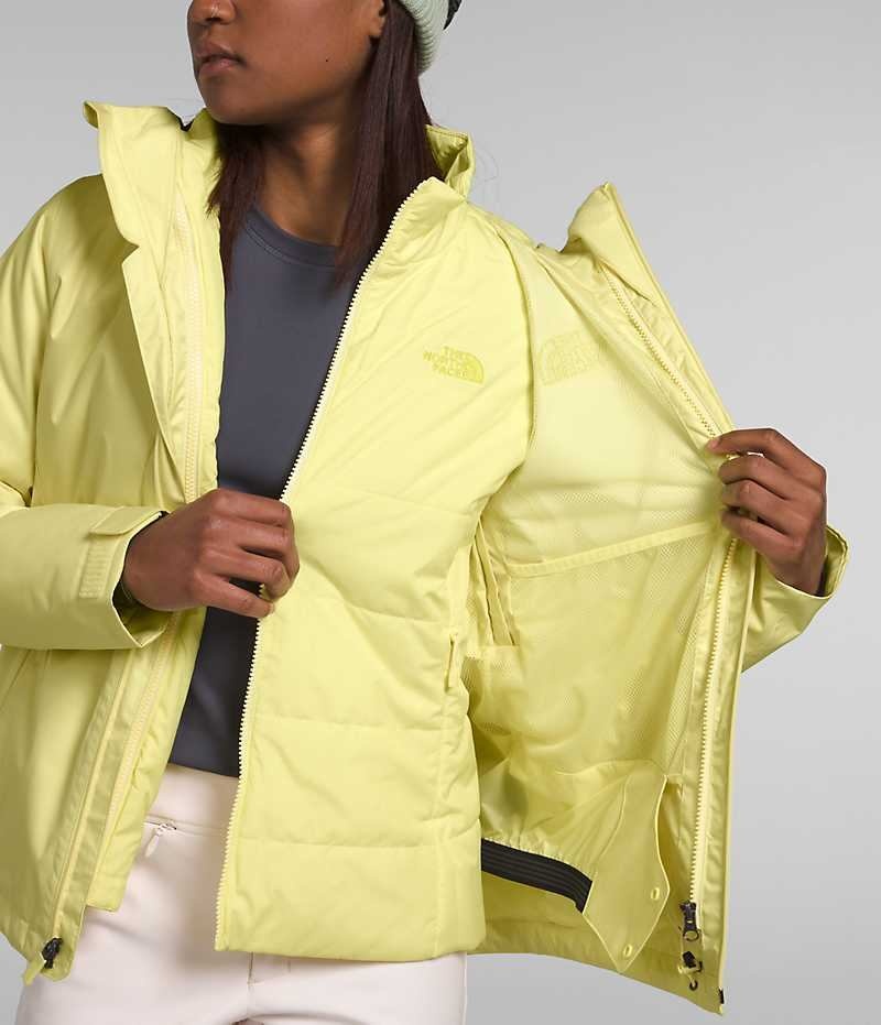 Yellow Women's The North Face Clementine Triclimate® Insulated Jacket | IRELAND NRBC