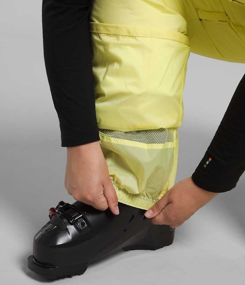 Yellow Women's The North Face Plus Freedom Insulated Bib Pants | IRELAND ASMI