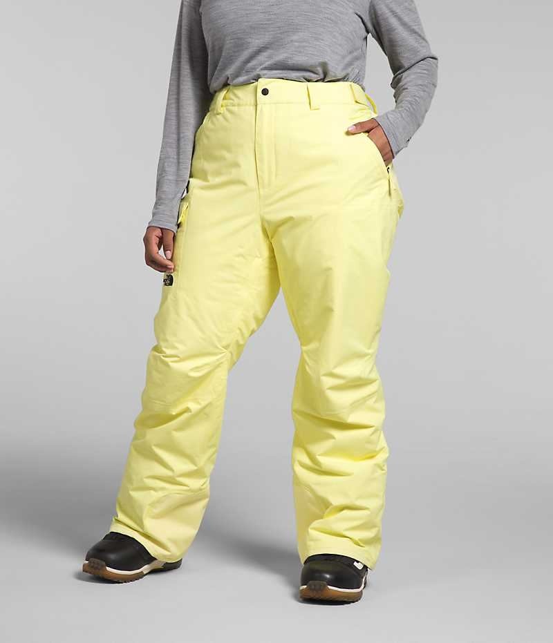 Yellow Women\'s The North Face Plus Freedom Insulated Pants | DUBLIN ZYHK