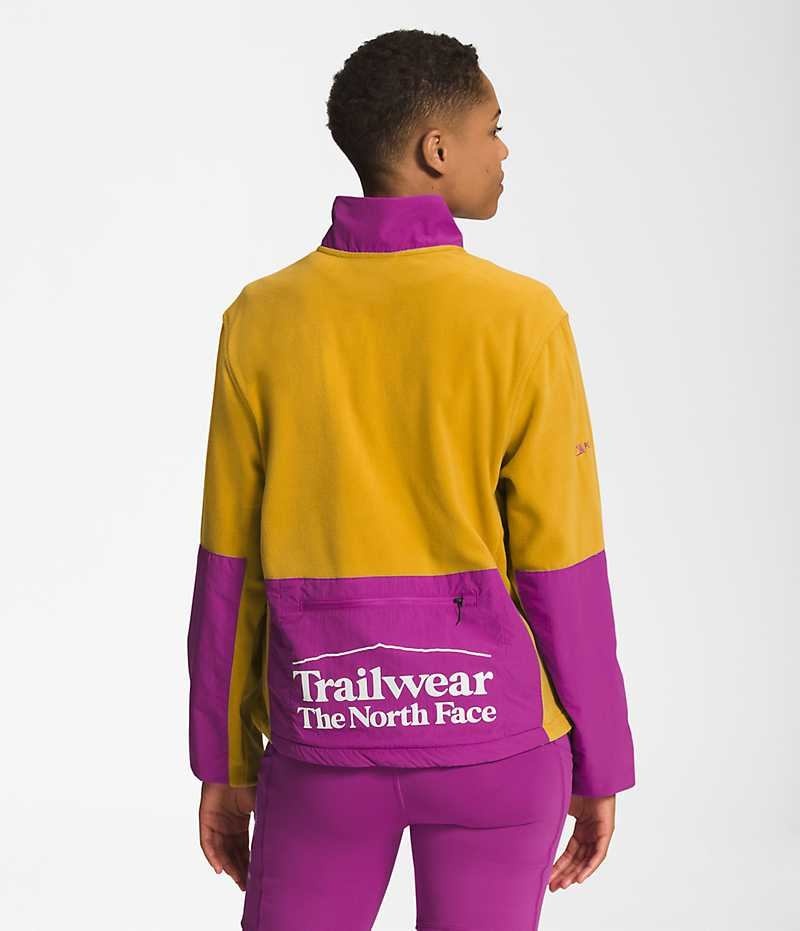 Yellow / Purple Women's The North Face Trailwear Fantasy Ridge ½-Zip Sweatshirt | IRELAND YRAQ